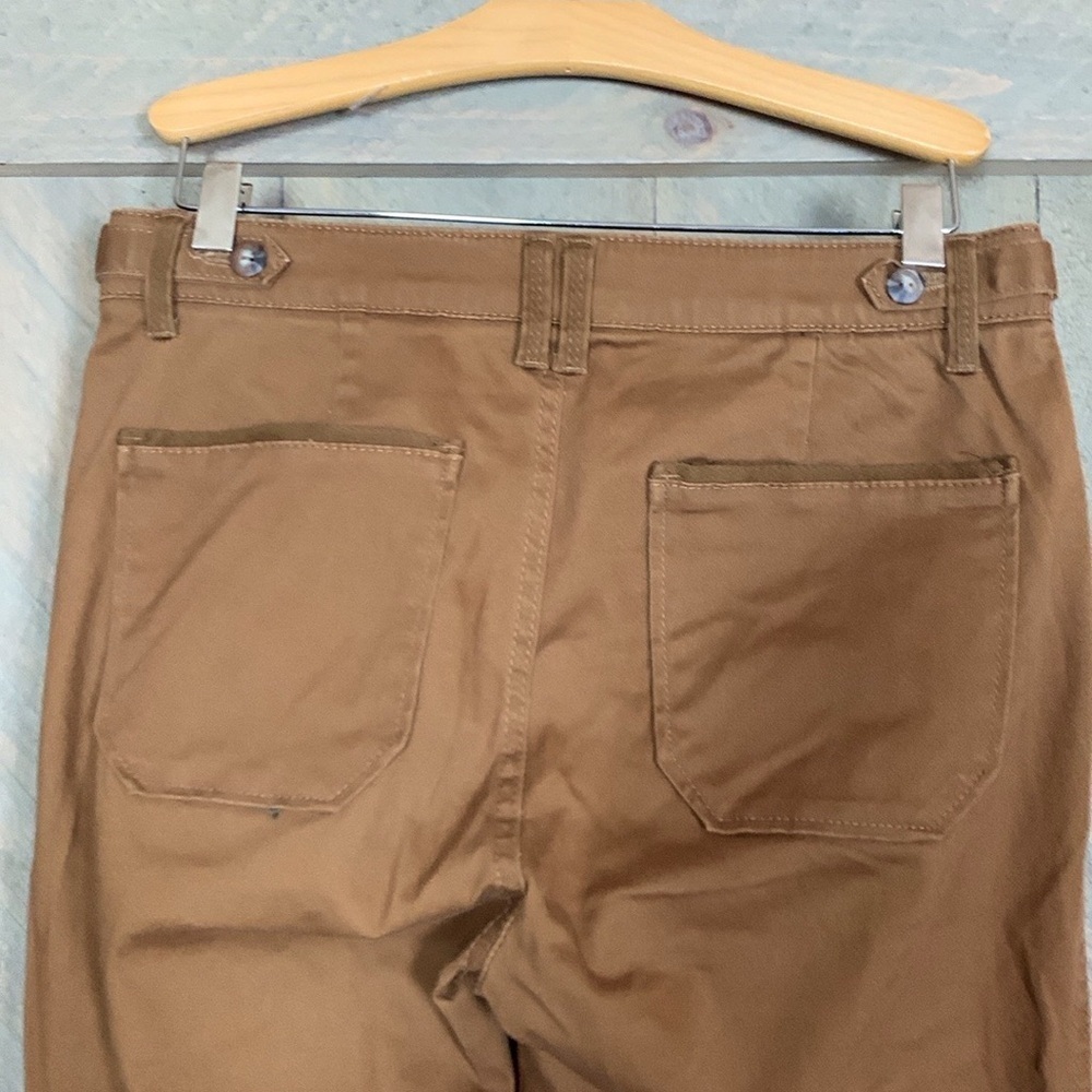 Democracy burnt orange color jeans with raw hem Size 4 - Picture 10 of 14